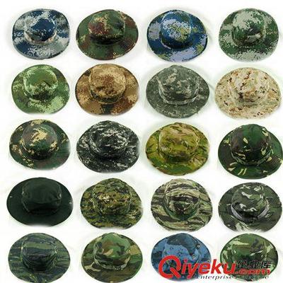 丛林迷彩，户外风尚 武汉双龙服装辅料经营部专业提供多功能迷彩渔夫帽